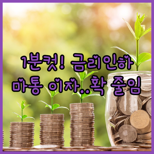 스마트폰 앱으로 1분 만에 끝내는 마이너스통장 금리 인하