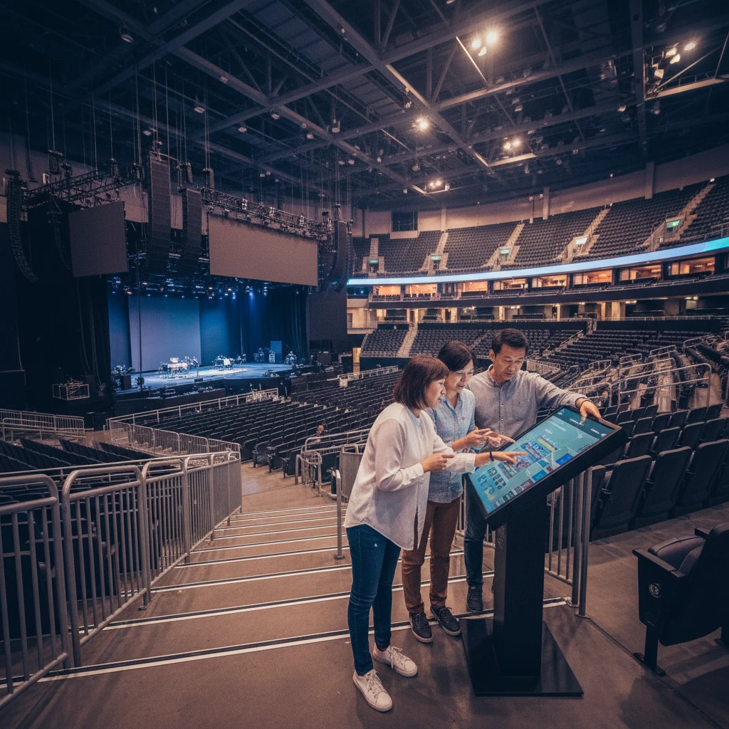 장충체육관 내부 전경 및 좌석 배치도 예시